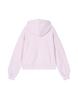Stmg Margarine Applique Loose Two-Way Zipper Hoodie Pink