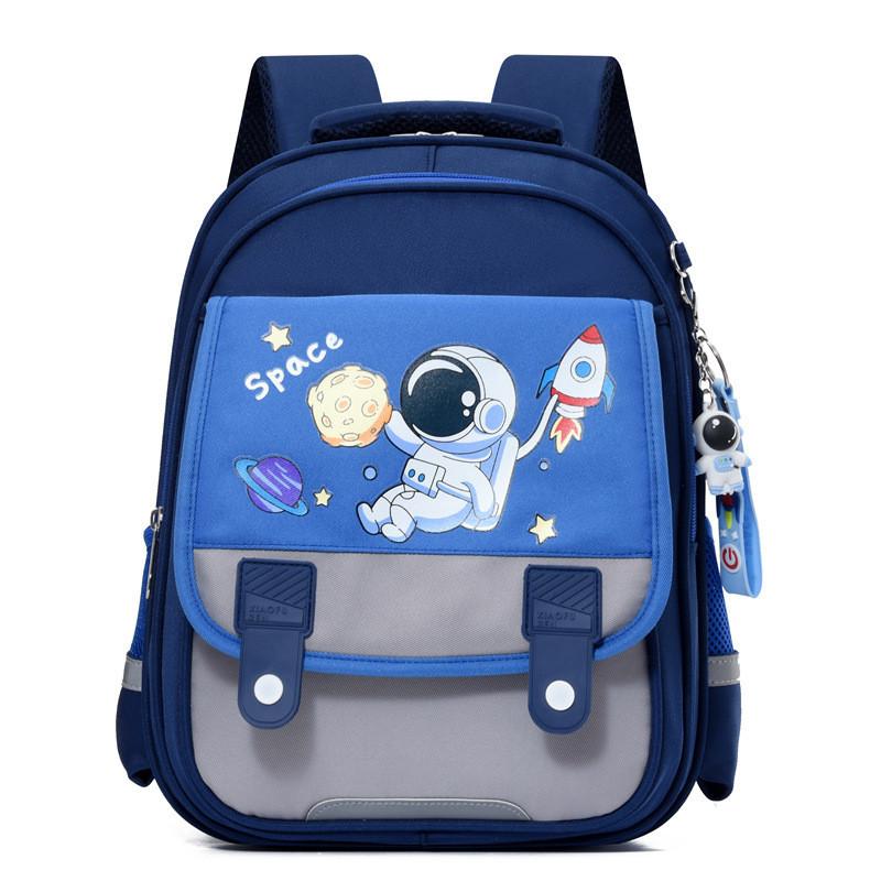 New Cartoon Astronaut Student Backpack Grade 3-4 Unisex Large Capacity Spine Protection