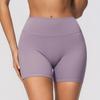 Women's High Waist Yoga Shorts - European/American Style, Double Layer Waistband, Hip-Lifting, Three-Quarter Length for Outdoor Running & Fitness