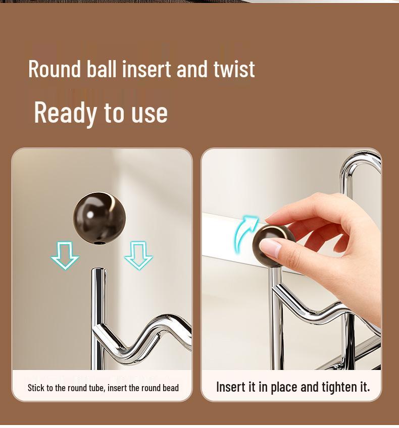 Stainless Steel Kitchen Rack for Plates, Cutting Boards, Pot Lids, and Draining Pans