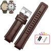 Cinturino in vera pelle per orologio Timex Tidal compass Cinturino T2n739 T2n720 T2n721 Cinturino in tela 24*16mm da uomo Bocca convessa