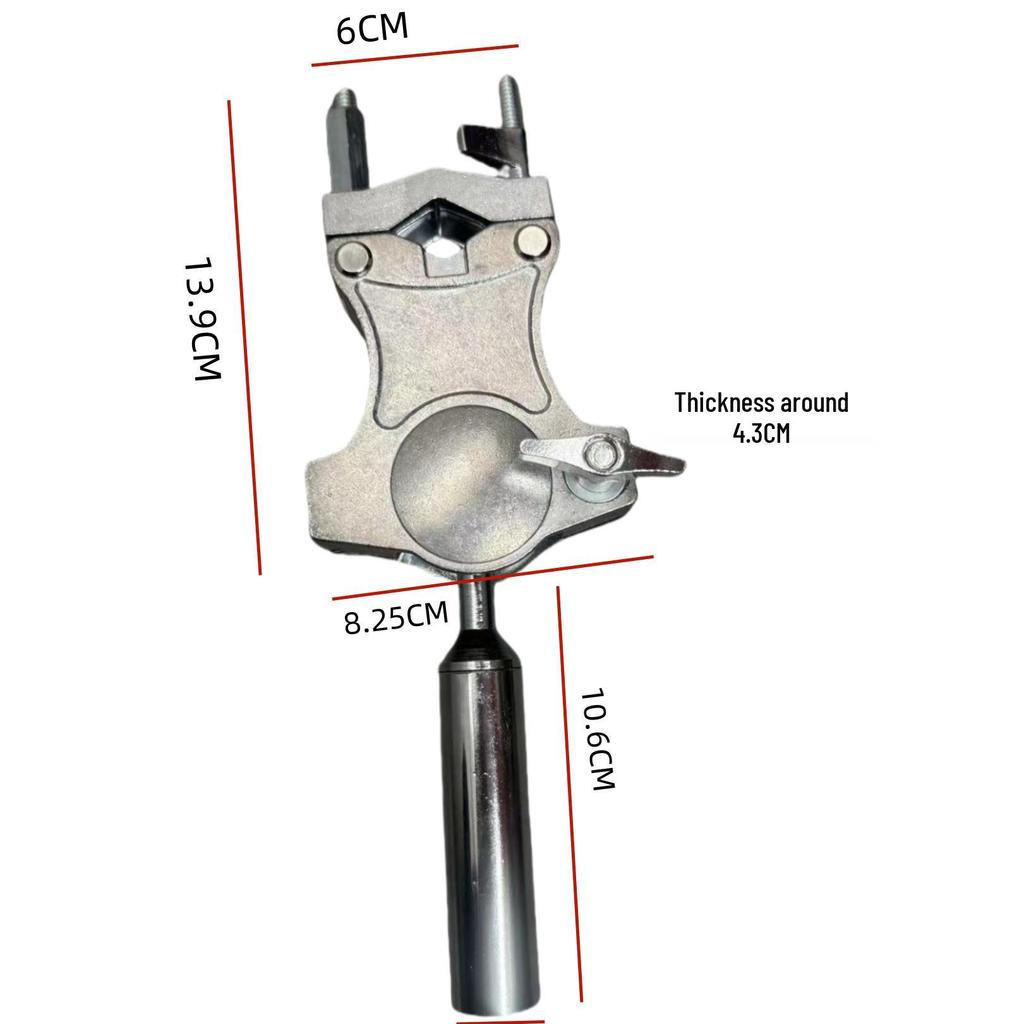 Universal Drum Stand Ball Joint Tom Holder and Clamp Bracket Set