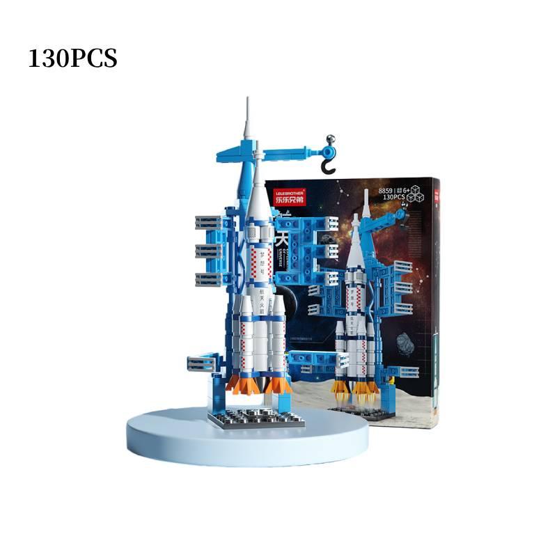Spacecraft Shenzhou Rocket Building Block Puzzle Toy For Children Durable Abs Material Intricate Design Space Rocket