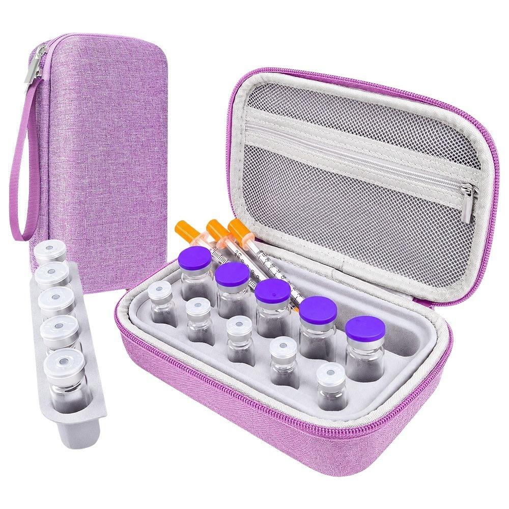 Groove Fixation Pill Storage Box Shockproof Essential Oil Case  Travel Case