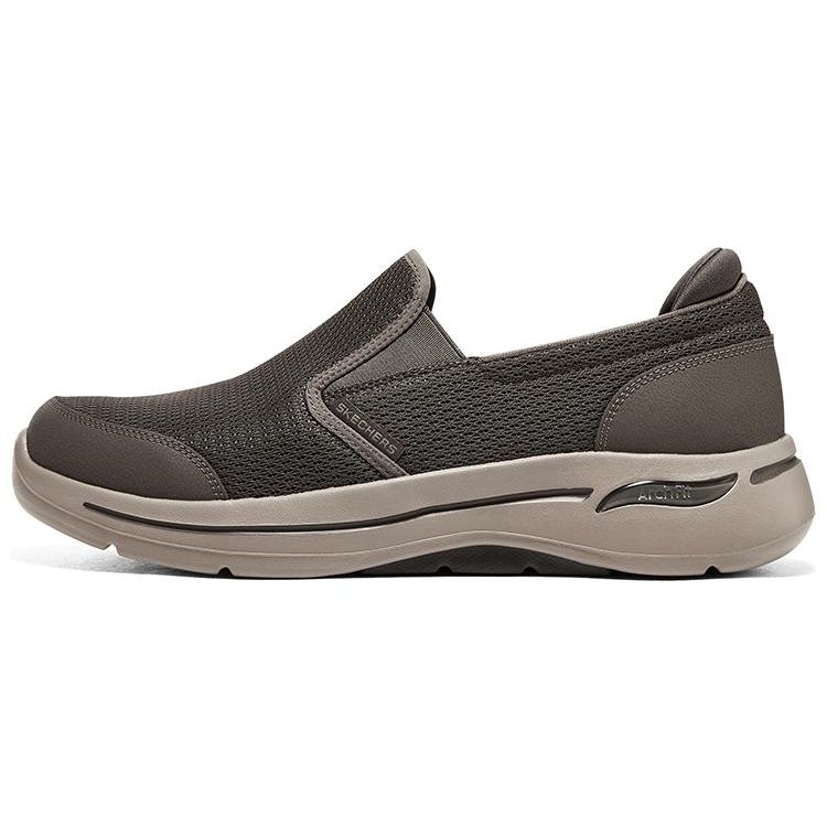 Skechers Go Walk Arch Fit Slip-On Low Top Running Shoes Men sneakers Brown 216264-KHK 42