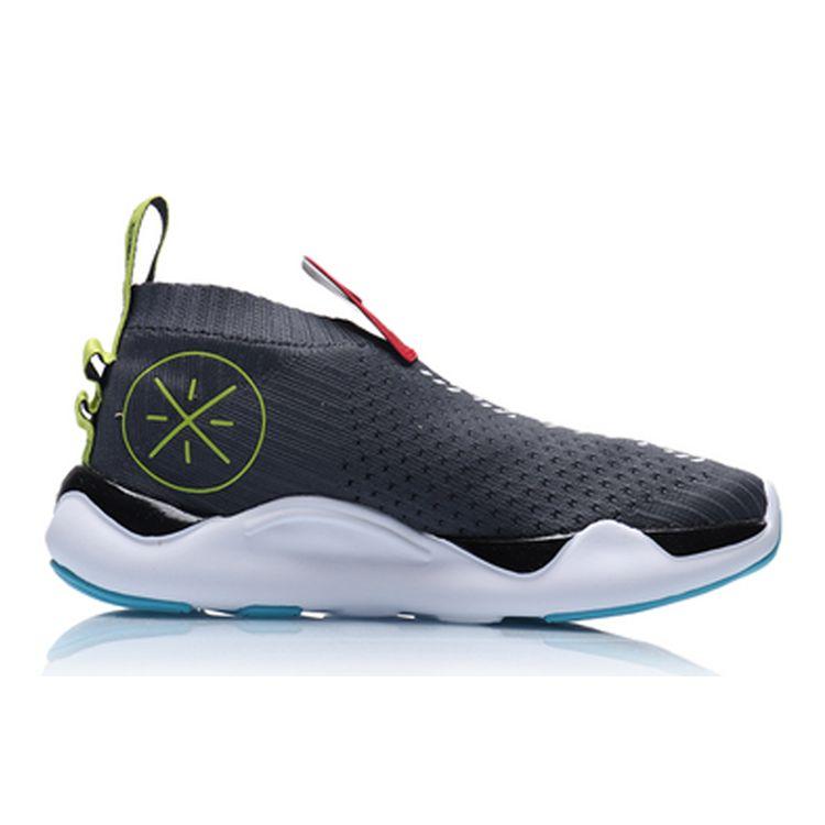 Li Ning Youth  Childrens One Piece Woven Breathable Low Top Basketball Shoes Kids Sneakers Black Blue Red YKBP016-5