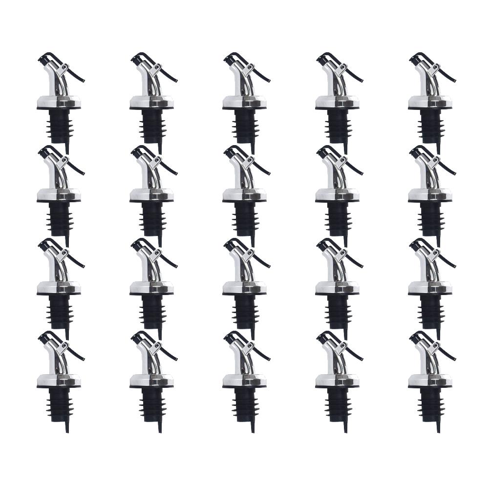 5/10/20Pcs Wine Stopper Bottle Pourer Nozzle Olive Oil Wine Plastic Dispenser Pour Spouts For Whisky Cocktail Bar Accessories
