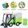 Kids Sanitation Truck Toy with Music Light Inertial Drive1/16 Scale Realistic Street-cleaning Vehicle Model Educational Snow Removal Truck Toy