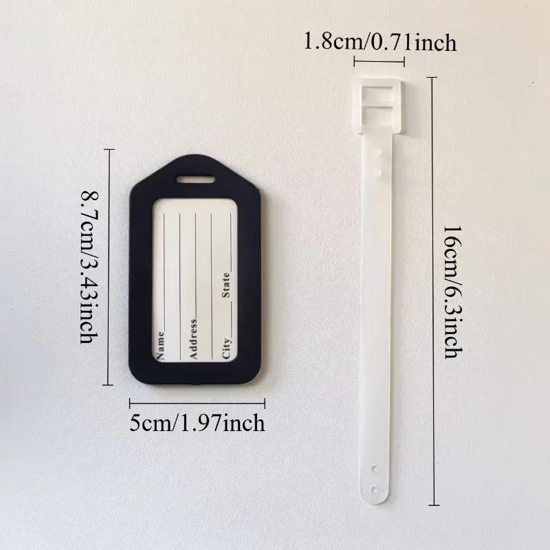 5/10PCS Luggage Tag Boarding Shipping Plastic Baggage Tags Travel Accessory Women Men Suitcase ID Address Name Portable Label