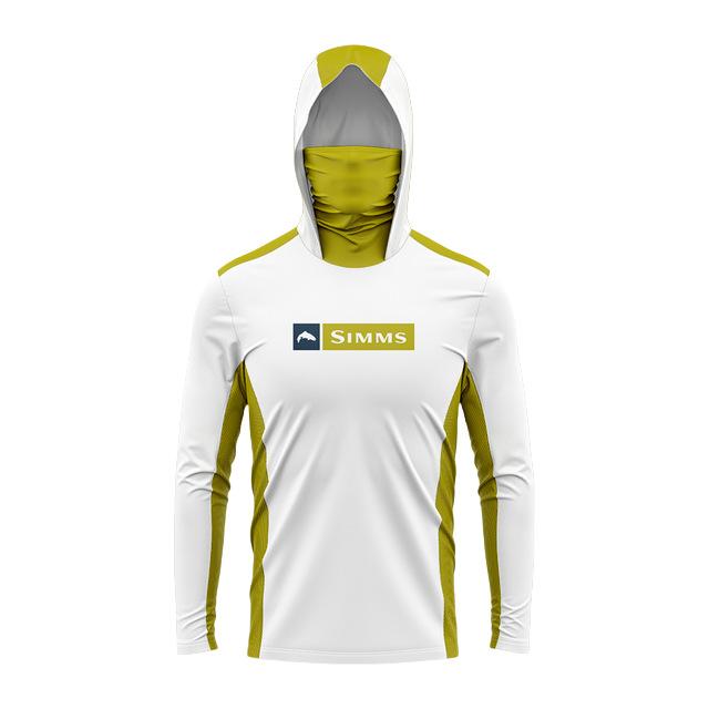 SIMMS Fishing Suit Fly Fishing Luya Hoodie Outdoor Ice Silk Sunscreen Clothing with Mask Quick Drying Breathable Thin
