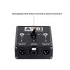 2 in 1 Out or 1 in 2 Out XLR Balanced Audio Source Switcher Manual 2 Male 1 Female for Mic Sound Card Mixer