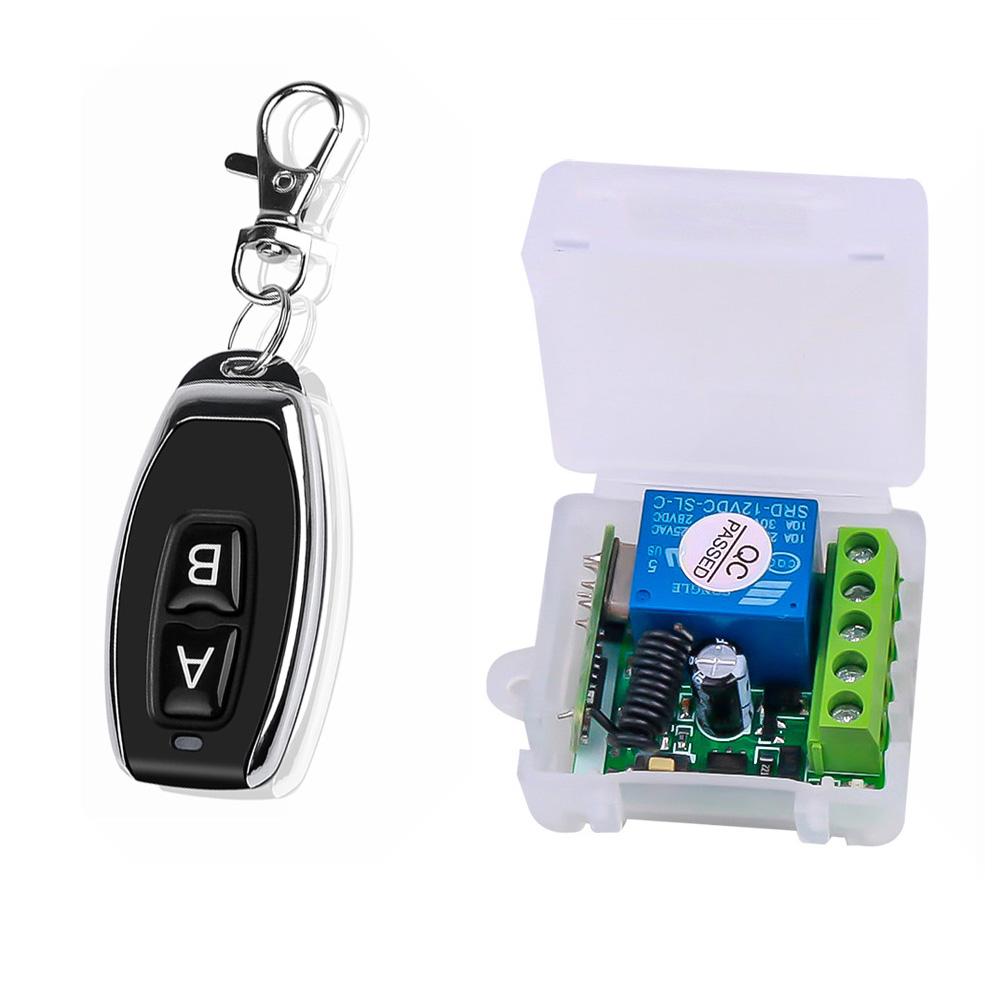 Maison Intelligente 433MHz CC 12V 1 Canal Interrupteur Télécommandé Sans Fil Relais Récepteur Émetteur Télécommande Universelle Module d'Interrupteur et Émetteur RF Télécommande Contr
