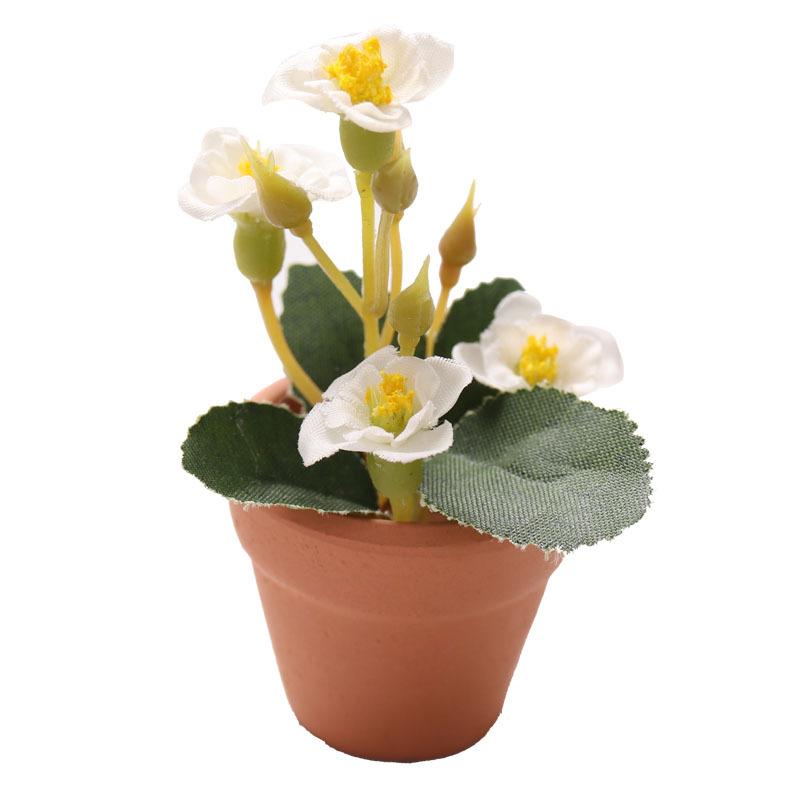 Miniature food toy plants, potted plants, mini models, artificial flowers 12 parts ob11 Gardening dollhouse Ceramics diy