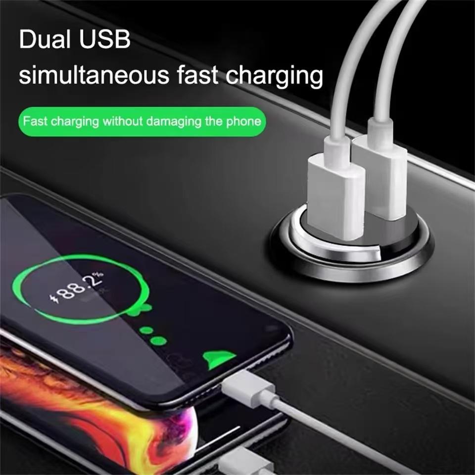 Mini Car Charger Fast Charging for iPhone QC3.0 Mini PD USB Type C Car Mobile Phone Charger for Xiaomi Samsung Huawei