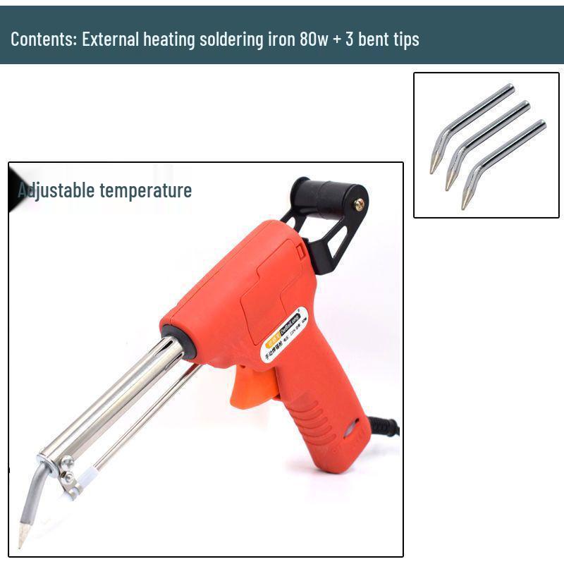 Electric Soldering Iron 60W: Internal/External Heating, Single-Handed, Semi-Automatic Solder Dispenser.
