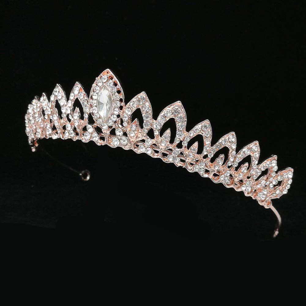 Jewelry Rhinestone Headband Crystal Hair Accessories Hair Crown Bridal Tiara Ornaments Headwear