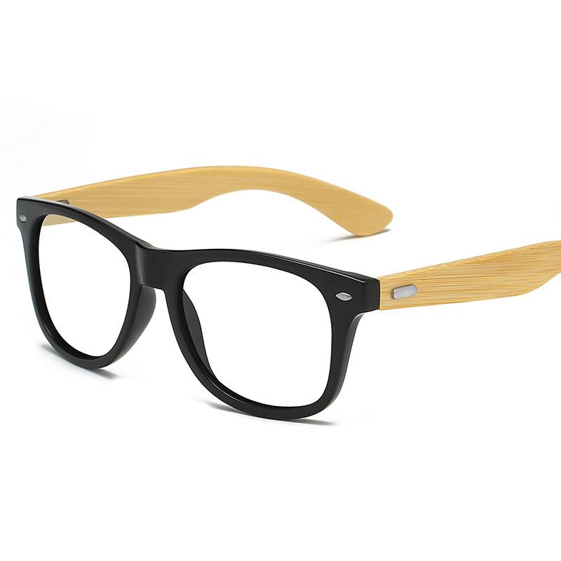 

Wayfarer Polarized Rice Nails Bamboo Wood Sunglasses Bamboo Legs 2140 Meters Ding Sunglasses Uv400 Sunshade Black frame+bamboo legs+uv400