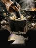 Natural Stone Mortar and Pestle Set for Grinding and Garlic Mincing, Includes Peeler and Press