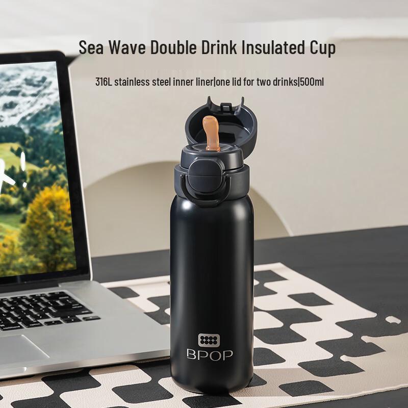 BEDDYBEAR Kids  316L Dual-Drink Insulated Water Bottle 500ml