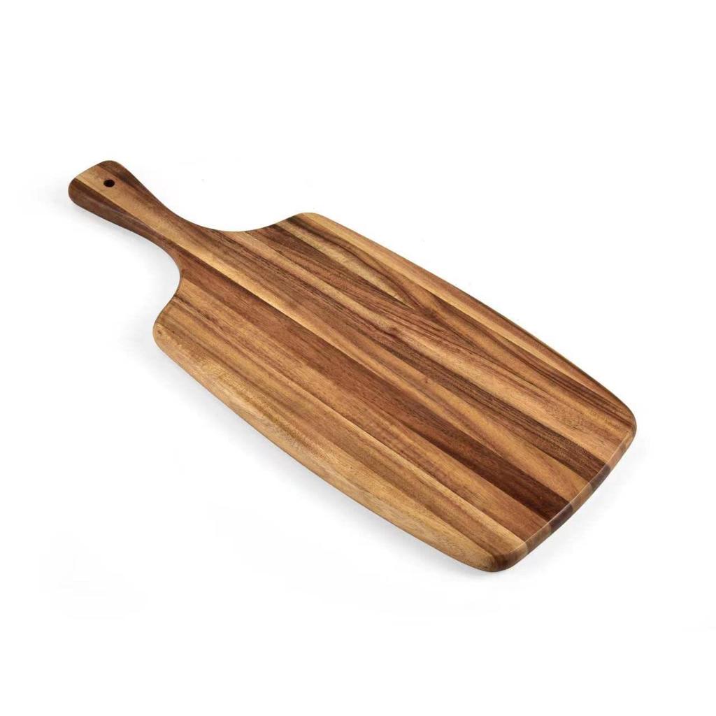 Acacia Wood Children's Cutting & Serving Board – Ideal for Steak & Vegetables, Creative Solid Wood Design.