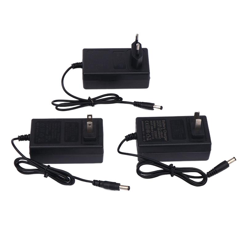 1PCS 21V Lithium Battery Charger 1A Intelligent Power Adapter For 18V Electric Drill EU US Plug Transformer 5-String Charger