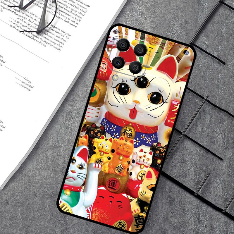 

Japanese Lucky Cat Art Case For Samsung Galaxy M15 M11 M12 M13 M14 M06 M16 M36 M56 M31 M53 M32 M52 M35 M55 M34 M54 Samsung M55