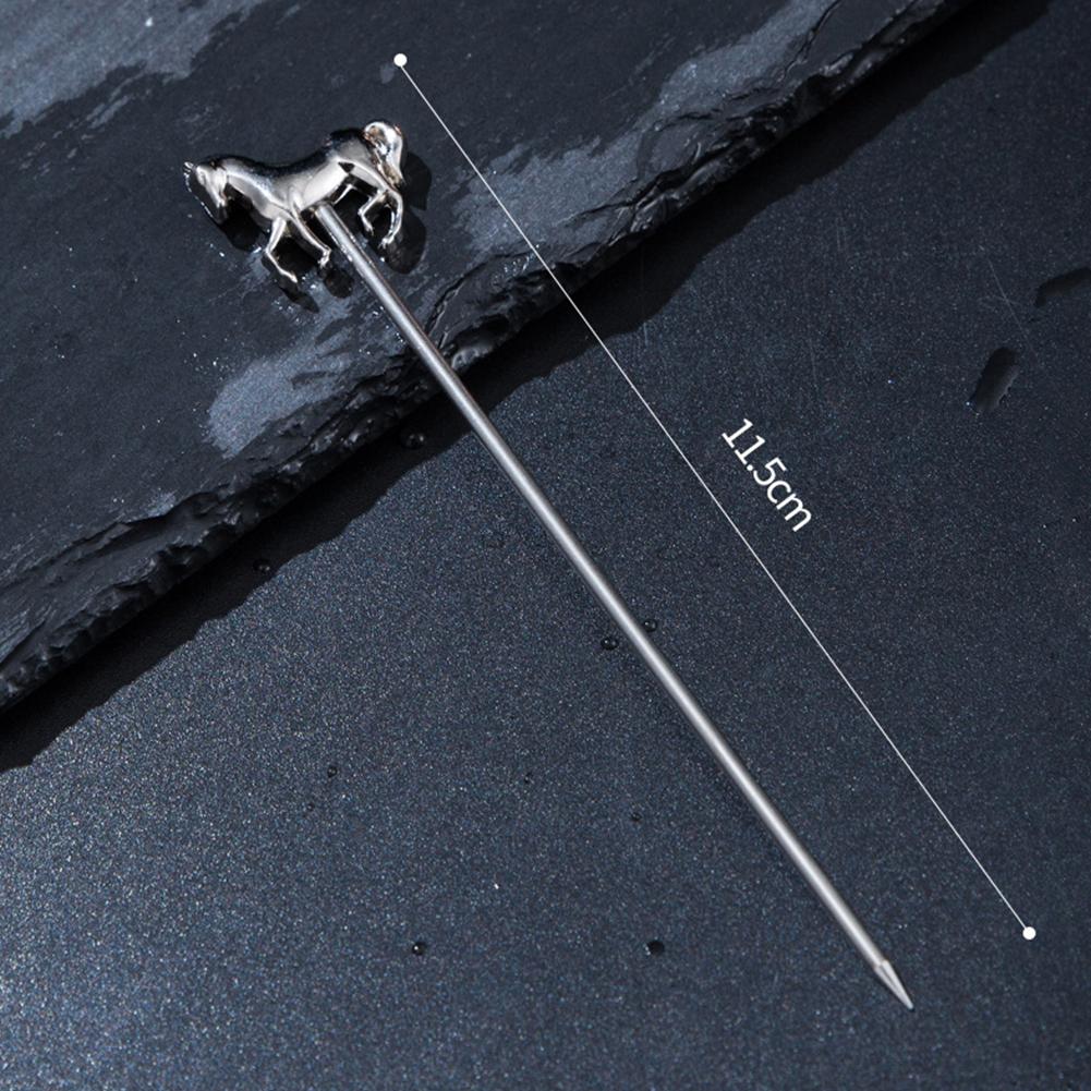 Stainless Steel Fruit Sticks Cocktail Pick  for Party Wedding Bar KTV