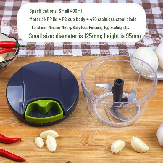 Manual Garlic Press & Mincer for Baby Food and Chopping