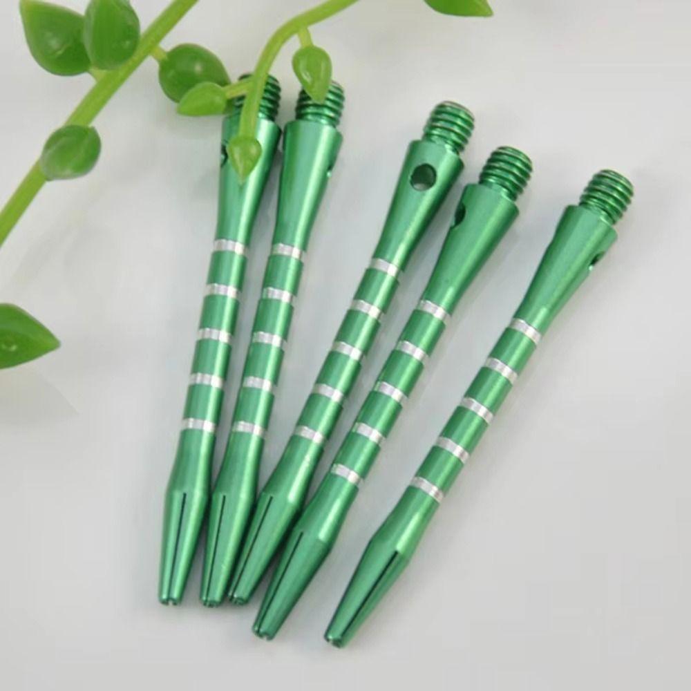 6pcs/Set Medium Size Aluminum Darts Shafts 4.5mm Diameter Mixed Color Throwing Accessories Thread Design Metal Rod