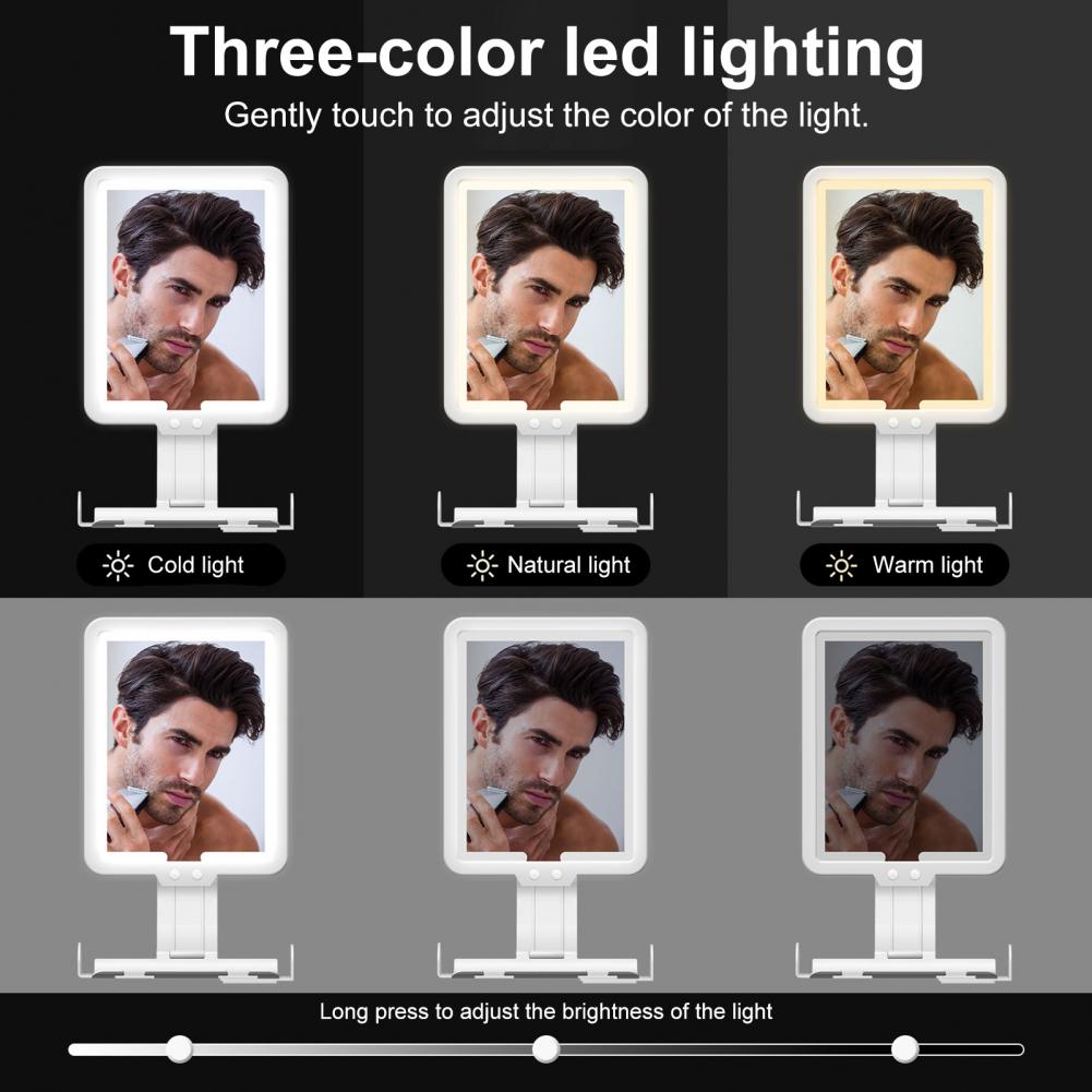 Makeup Mirror with Anti-fog Technology Bathroom Heating Mirror Anti-fog Bathroom Mirror with Heating 78 Led for Reflections