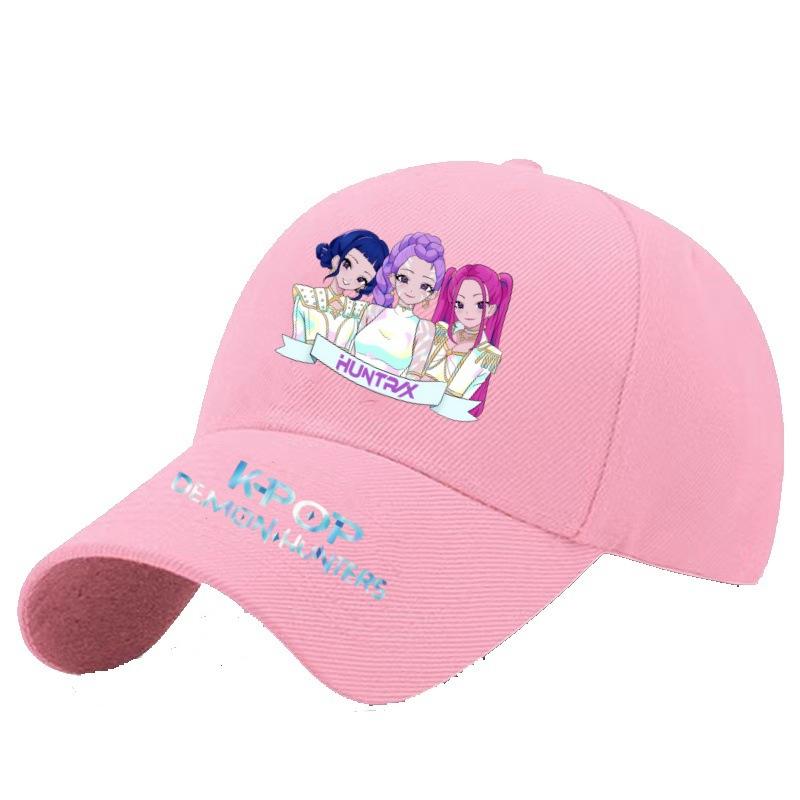 Kpop Hexe Jagd Mädchen Baseballkappe Student Frühling und Sommer Farbe Herren und Damen Baseballkappe Outdoor Western Stil All-Match Original Hut