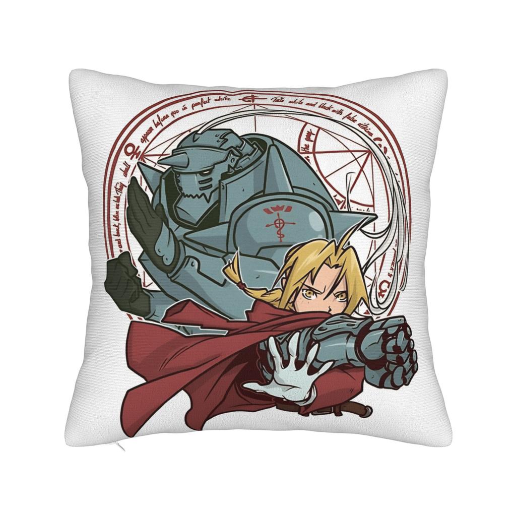 Pillow Cover Full Metal Alchemist  Funny Pillow Case For Chair Sofa Home Decor Pillowcases