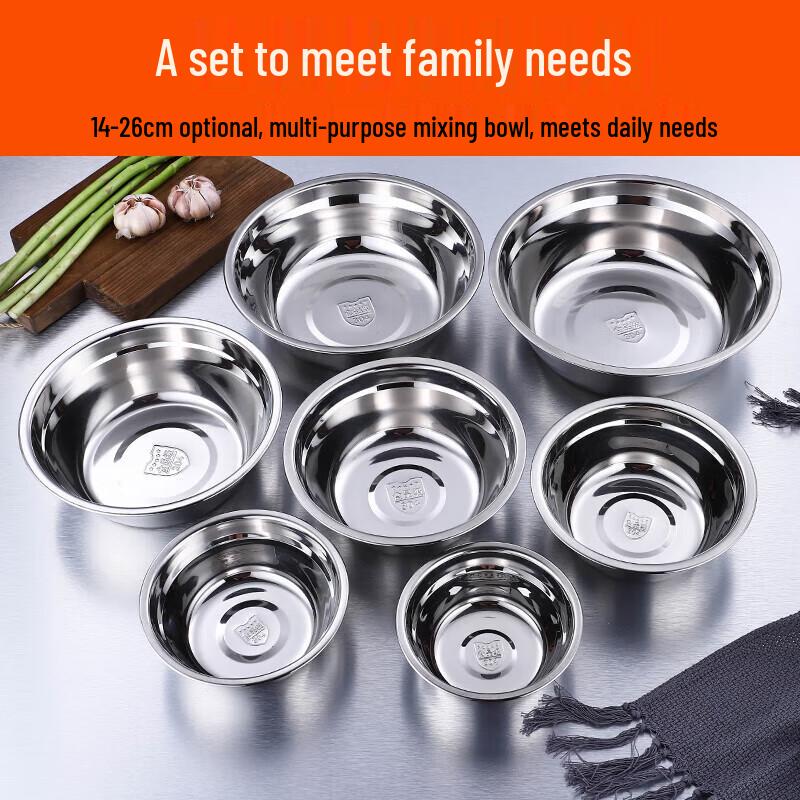 304 Stainless Steel Round Soup Bowl