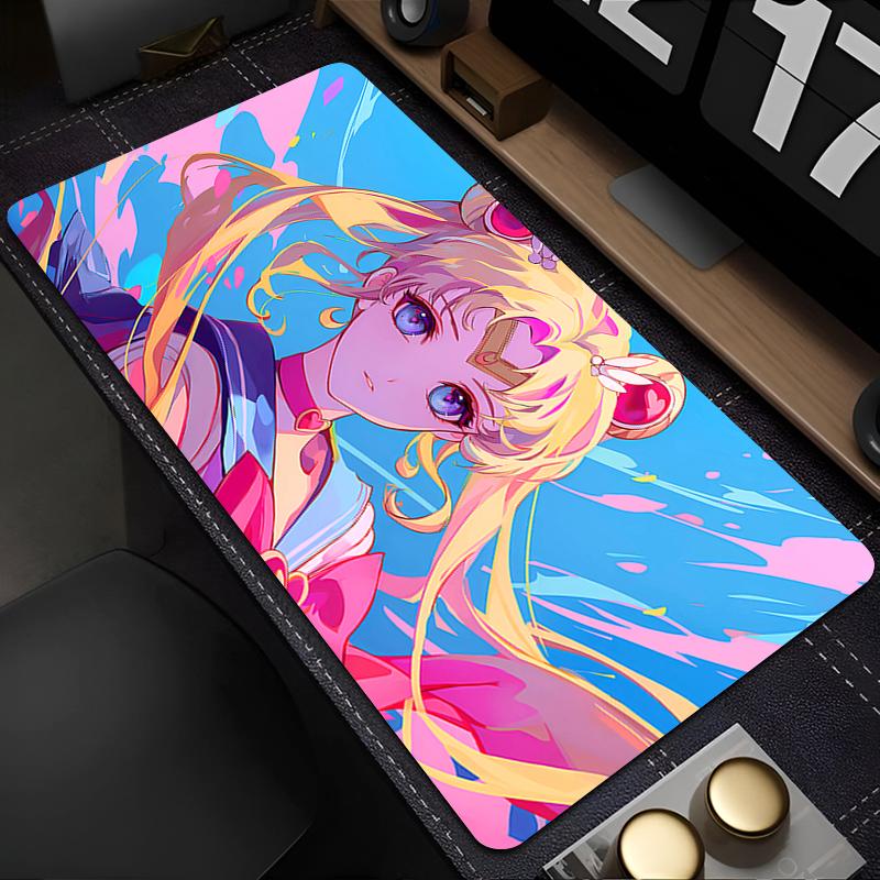Mouse Pad Kawaii Anime Keyboard Pad SSailor Moons Large Extended Desk Mat Computer Gaming Accessories AntiFray Gamer Mousepad