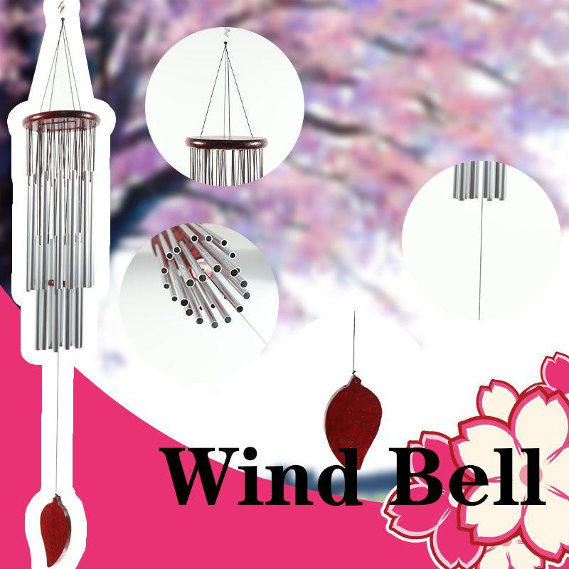 Beautiful 27 Tubes Wind Chime With Artistic Chapel Bells For Outdoor Garden And Backyard