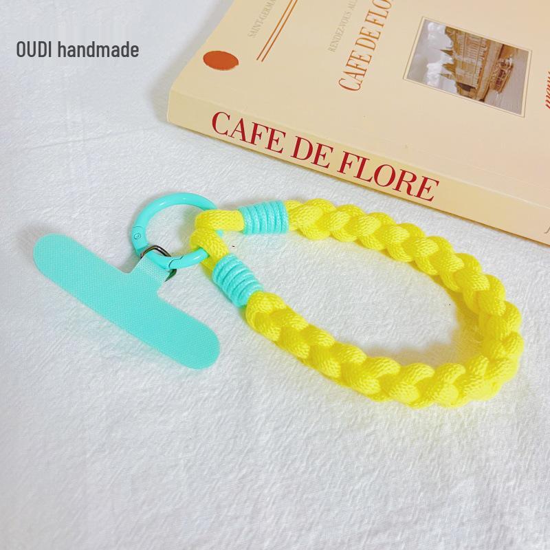 

Handmade Braided Anti-Lost Wrist Lanyard for Phones, Detachable and Portable Wristband for Women