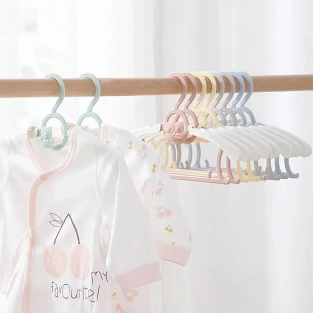 10 Pcs Space Saving Kids Clothes Hanger Anti Slip Children's Clothes Hanger  Household Use