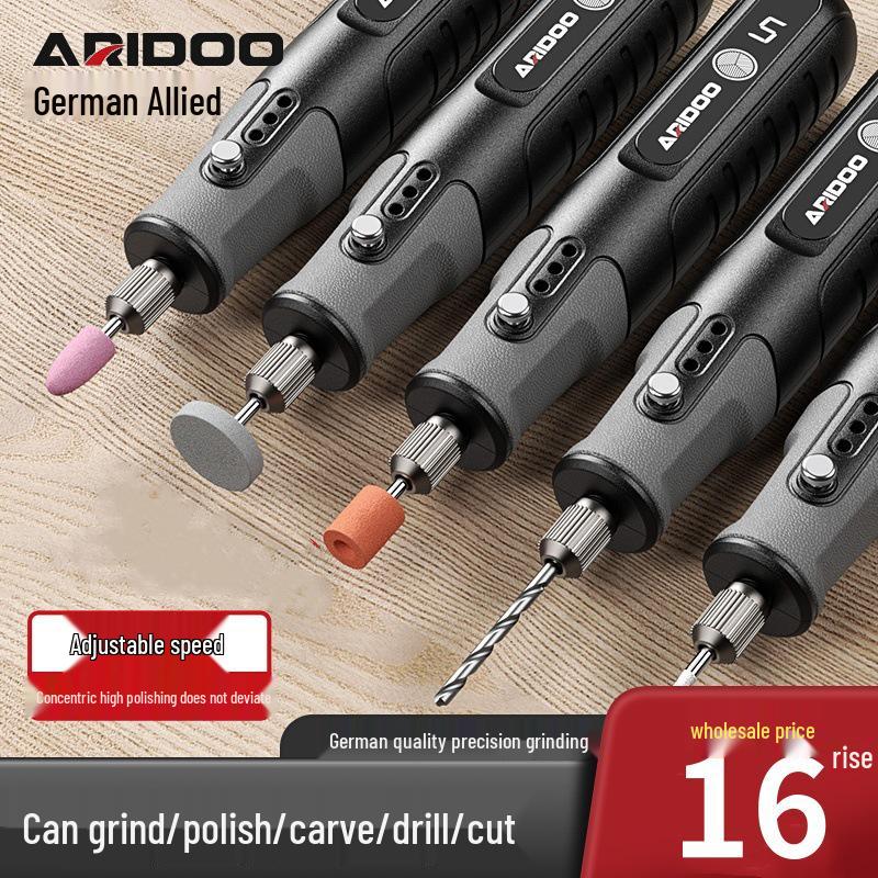 Compact Electric Grinder for Engraving and Polishing - Ideal for Jade, Wood Carving, and Small Drilling Tasks