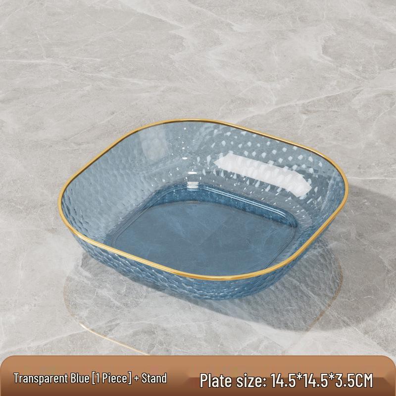 Elegant Transparent Bone Dish for Dining Table: Fruit, Candy, Nut, or Snack Plate