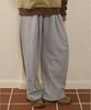 BONATSPALETTE Bp Stitch Logo Double-Pleat Wide Sweatpants_4 Colors