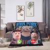 John Pork Vintage Retro Design Warm Blanket  Picnic Plush Throw Blanket Novelty Living Room Flannel Bedspread Sofa Bed Cover