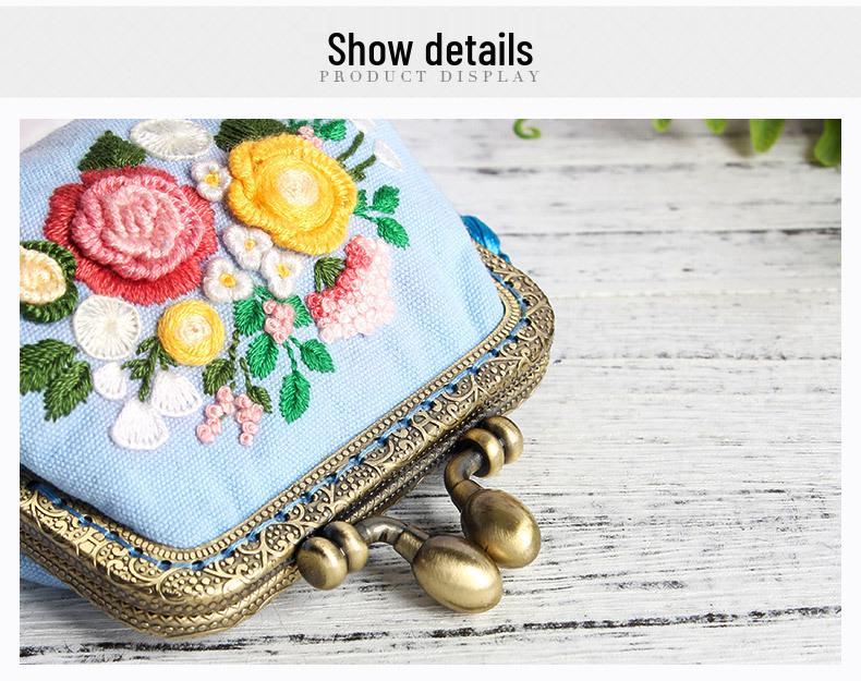 DIY Cross-Border Ethnic Coin Purse: Handmade Embroidered Material Kit for Beginners