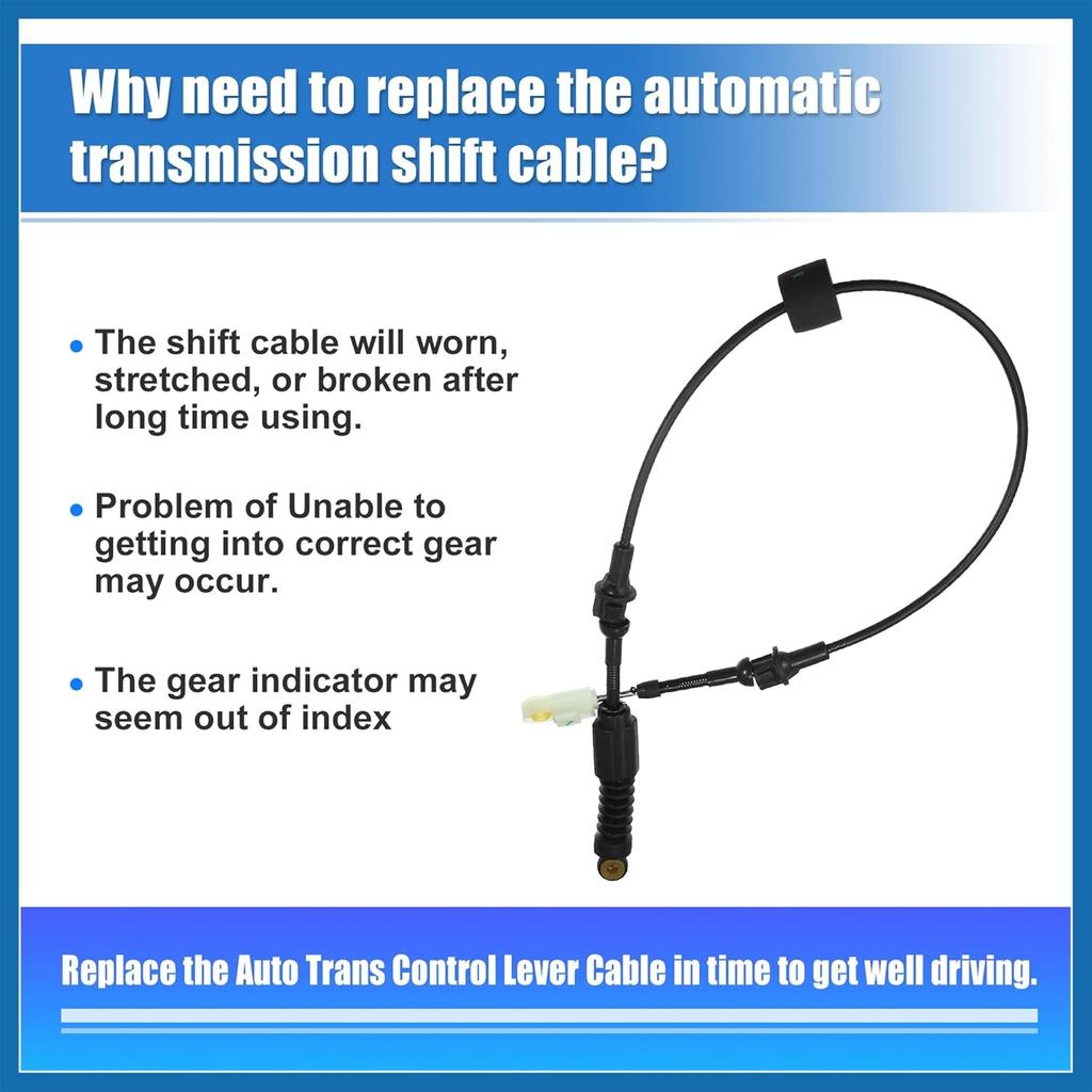 Automatic Transmission Gear Shifter Cable for Corvette C5 1997-2002 Auto Trans Control Lever Cable Assembly Range Select Lever Kit 12559260 Item