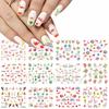 Nail Art Sticker, Spring And Summer Flower And Grass Series, Zou Ju Flower Watermark Nail Sticker
