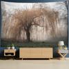 Autumn Willow Tapestry Wall Hanging Nature Landscape Bohemian Aesthetic Room Home Decor Background Cloth