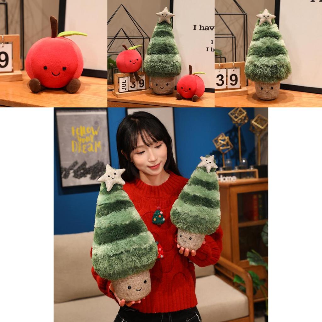 Christmas Tree Plush Toy With Pp Cotton Filling For Holiday Gift And Kids Play