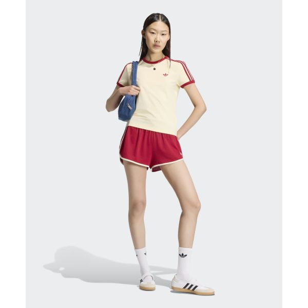 adidas Originals Striped Slim Fit Round Neck Short Sleeve T-Shirt Women Tops KS4780