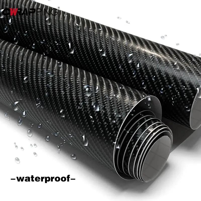 150/300/600cm Cars Roof Hood 4D Carbon Fiber Vinyl Wrap Waterproof DIY Covering Styling Large Vehicle Wrap for Car Accessories