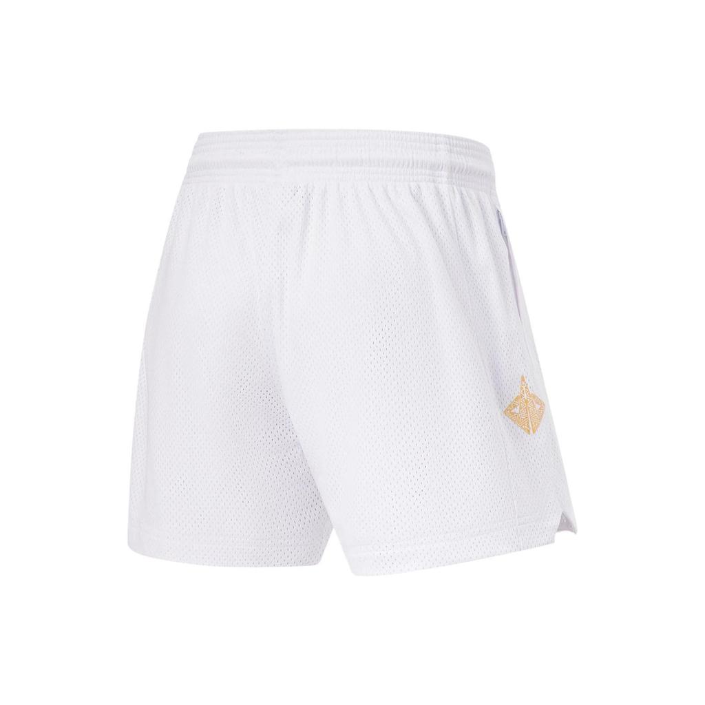 Li-Ning Sports Life Series Logo Print Mid-Waist Solid Color Fitted Straight-Leg Sports Shorts Men Bottoms AAPT037-6