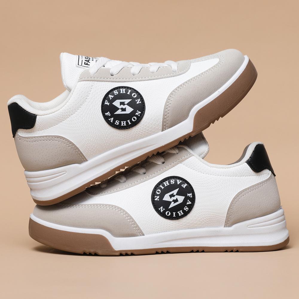 

Men s spring couple women s versatile casual sports shoes trendy soft-soled running shoes retro thick-soled four-season white Forrest Gump shoes 44 білий